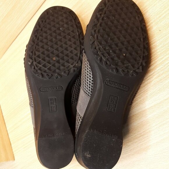 Aerosoles Women's Gray Tutor Slip On Mule. 7 1/2 - Picture 6 of 9